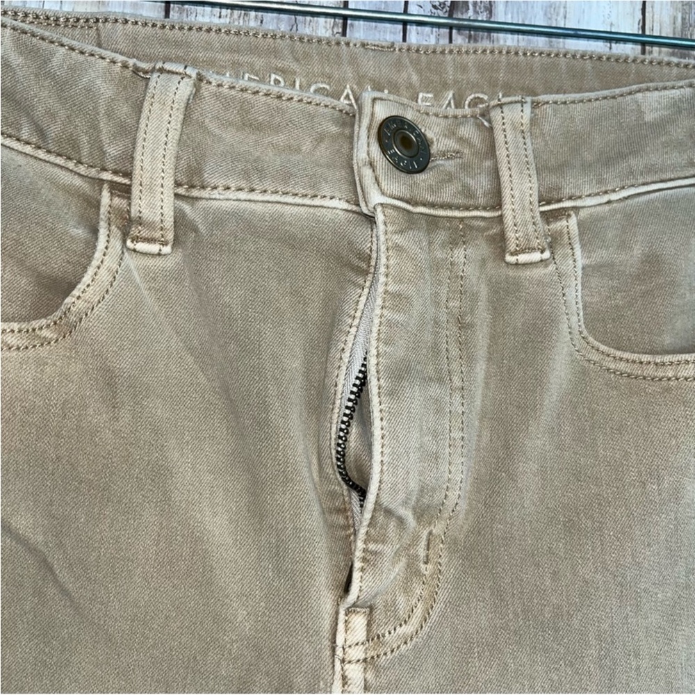 American Eagle Khaki 360 Next Level Stretch High Rise Jegging - Picture 4 of 8